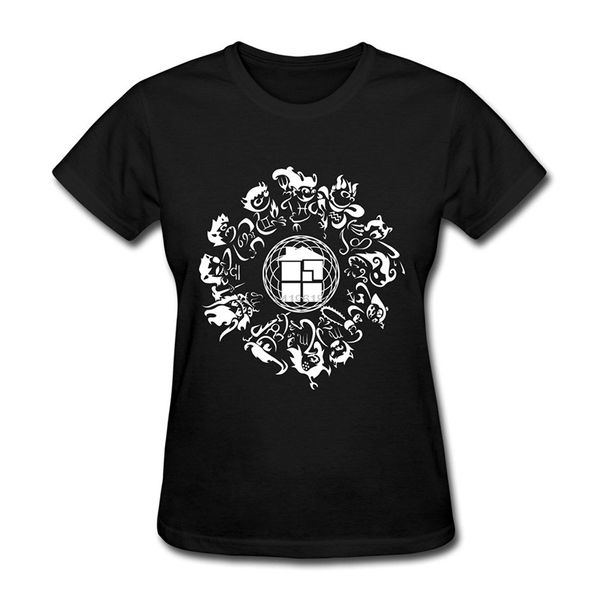 

graphic homestuck hivebent women's fashion summer style t-shirt black