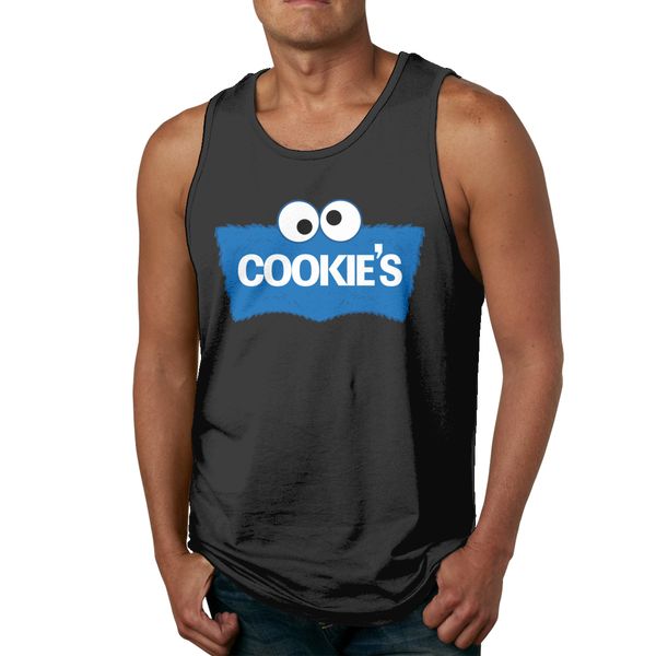 

quality cotton cookie monster round neck tank casual boy sleeveless shirt