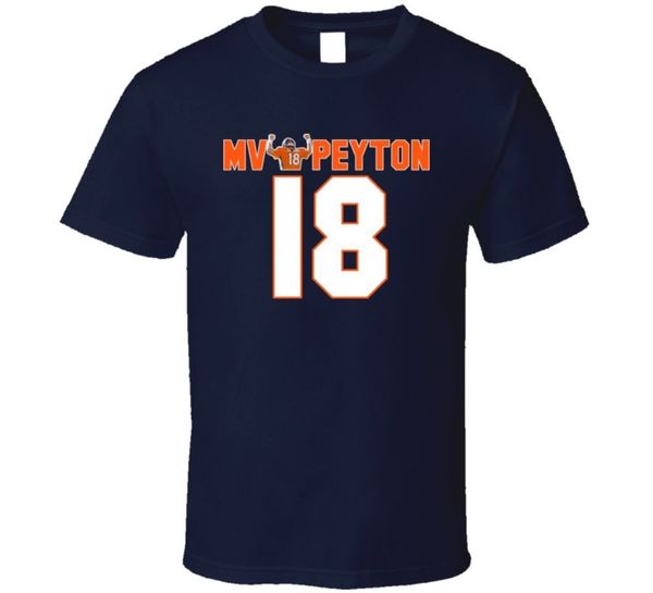 

peyton manning mvpeyton t shirtshort рукавом tee мода лето топ tee