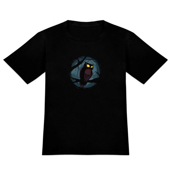 

horned owl night eyes men's novelty t-shirt men women tee shirt
