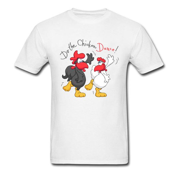 

nice cartoon mens t-shirts chicken dance casual & tees pure cotton crew neck short sleeve street tees lovers day