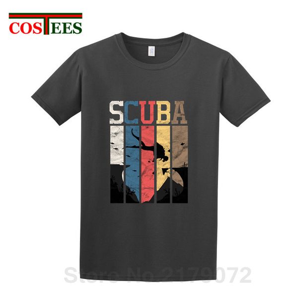 

retro scuba diver t-shirt scuba diving tshirt dive funny birthday idea gift tees for him men vintage scuba diving t shirts