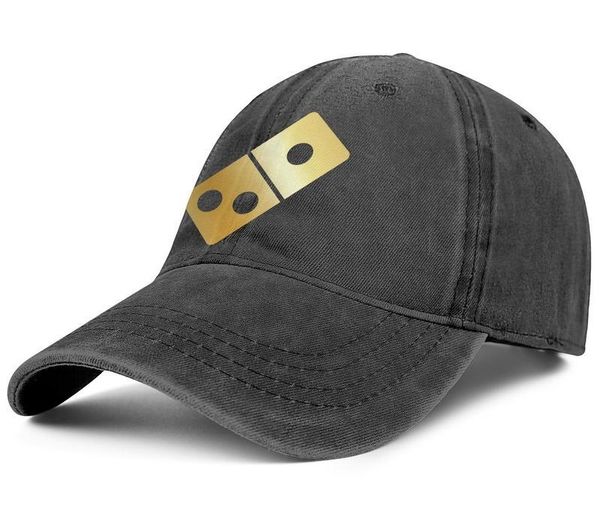 

stylish delicious domino's pizza golden logo denim baseball cap vintage classic hats gay pride rainbow america flag pink breast, Blue;gray