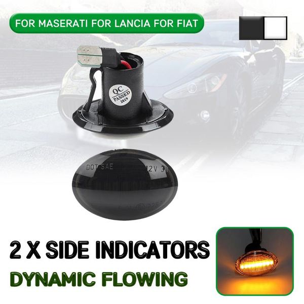 

car led dynamic side marker light flowing turn signal light lamp for maserati for lancia 500 2007