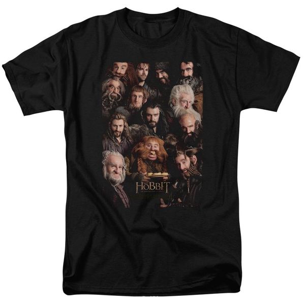 

2020 printed men t shirt cotton short sleeve the hobbit dwarves poster men's regular fit t-shirtwomen t shirt