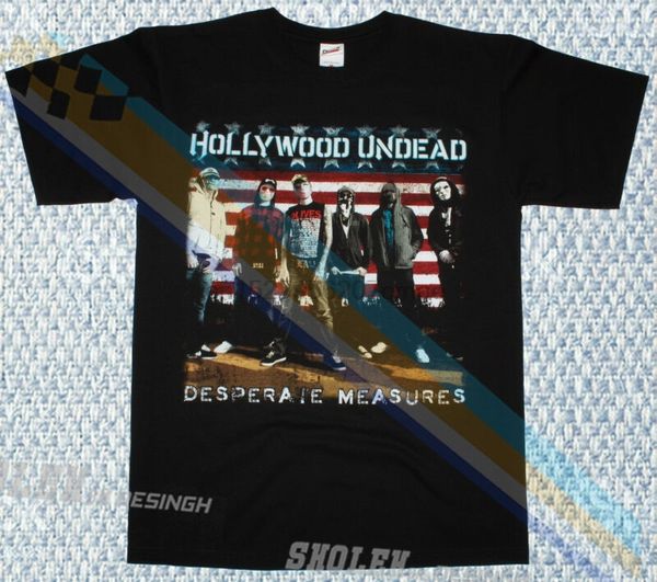 

hollywood undead desperate measures новая черная футболка limited merch тур