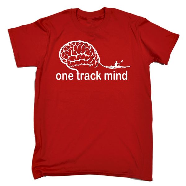 

2019 summer tee shirt one track mind rowing t-shirt canoe kayak watersports funny birthday gift custom t-shirt