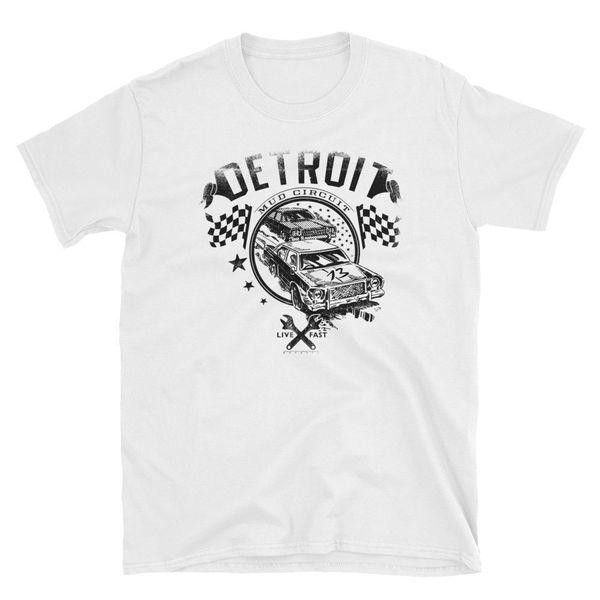 

2019 new mens detroit racer car vintage retro men's t-shirt tee shirts