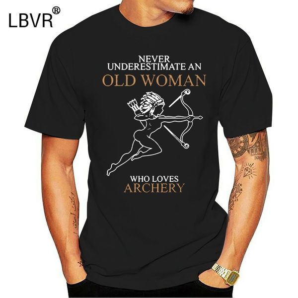 

men tshirt never underestimate old woman archery t shirts t shirt women t-shirt tees top