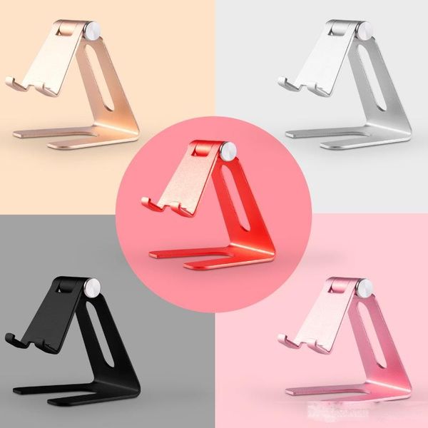 

mobile phone bracket explosion aluminum alloy desksupport frame support lazy mobile phone seat gift metal bracket