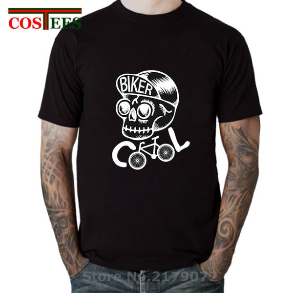 

vintage crazy skeleton cyclist t shirt men cool man skull biker t-shirts men's retro summer style mtb motor&bike skeletor tshirt