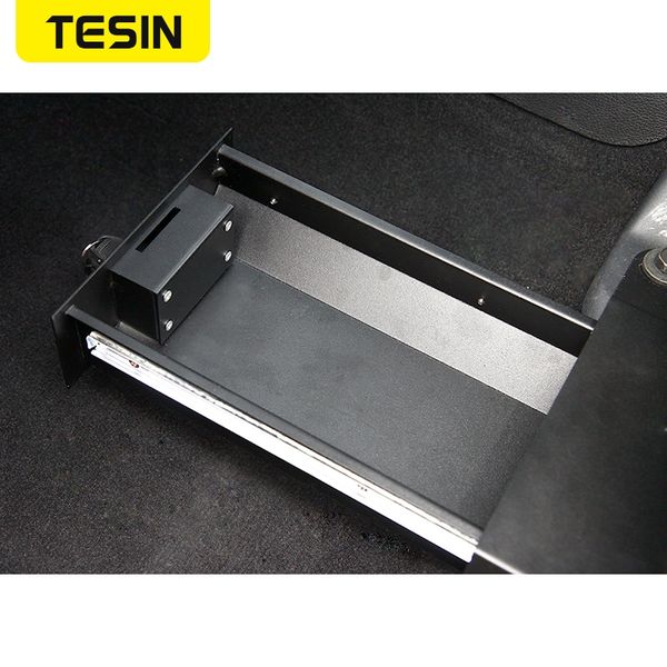 

tesin car co-pilot under seats anti theft locking security drawer storage box for wrangler jk 2011-2020 accessories