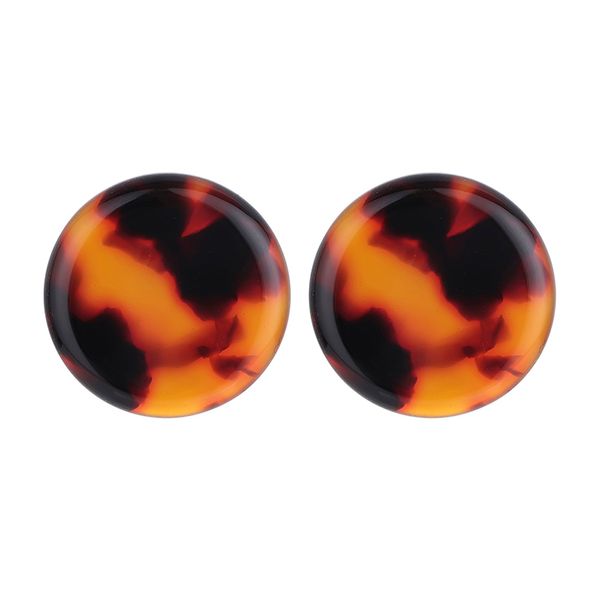 

stud bohemia fashion earing leopard-print tortoiseshell earrings geometric round for woman personality jewelry gift, Golden;silver