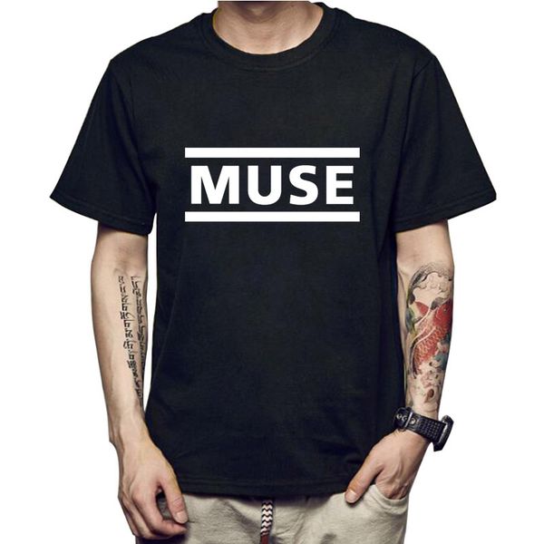 

xin yi brand clothing 100% cotton music muse tee men t shirt fitness casual mens o neck man t-shirt for male tshirts