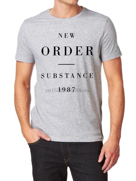 

substance 1987 logo t-shirt 100% cotton blue monday joy division order new summer menfashion teecomfortable t shirt