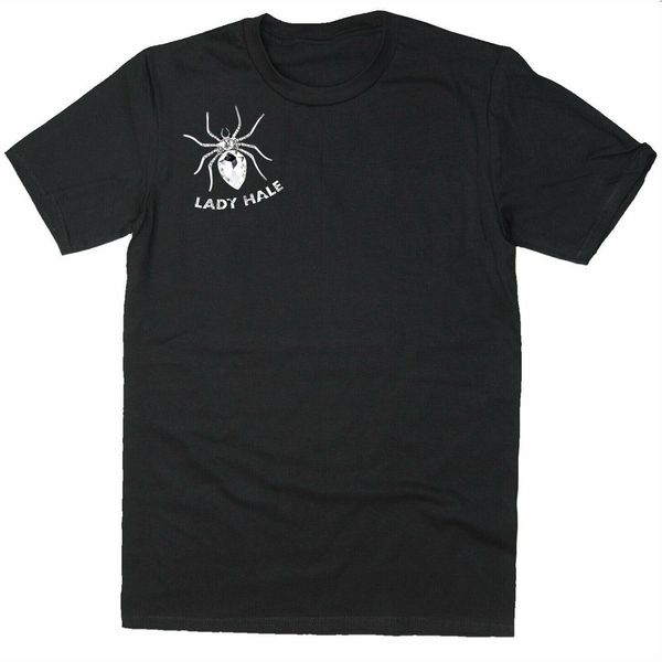 

lady hale spider brooch shirt brexit boris t-shirt spider web left chest logo