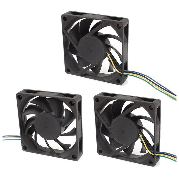 

3шт dc12v 0.23a 4p 70mmx15mm вентилятор охлаждения для корпуса компьютера cpu cooler радиатор