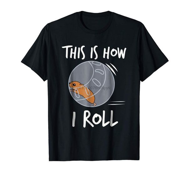 

this is how i roll hamster cute black t-shirt s-3xl cartoon t shirt men new fashion tshirt funny