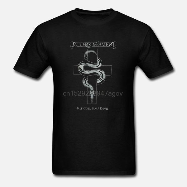 

in this moment crucifix men black t-shirt hip hop clothing cotton short sleeve t shirt tee(2