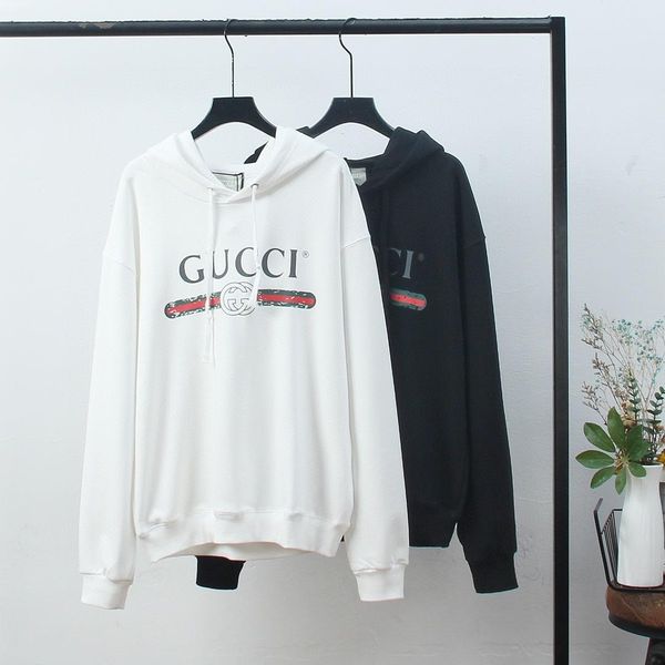 

20fw classic mens womens classic designer hoodie sweatshirt cotton pullover guchi sweater streetwear winter clothes, Black;brown