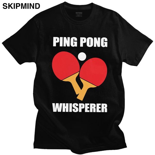 

classic ping pong whisperer tshirt men's short sleeve cotton casual tee shirt fashion ping pong lover t-shirt merchandise gift