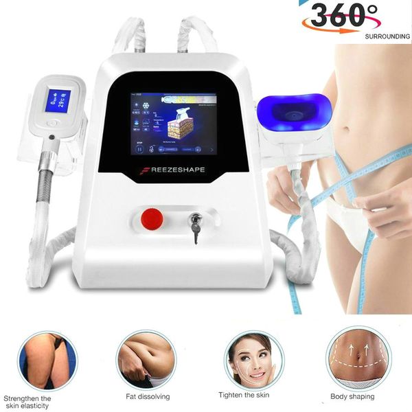 

portable 360Â° 3 cryo handle double chin fat e cryolipolisis cellulite removal cool technology slimming machines salon use