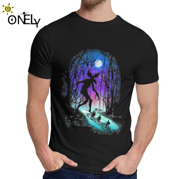 

graphic stranger things merch t shirt for men hipster 100% cotton t-shirt classic round neck