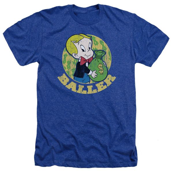 

richie rich baller vintage style licensed heather t-shirt all sizes cotton tee shirt high quality