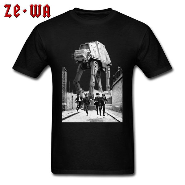 

t-shirt men days tshirt giant at at robot warrior 3d t shirts han solo cotton clothes retro black