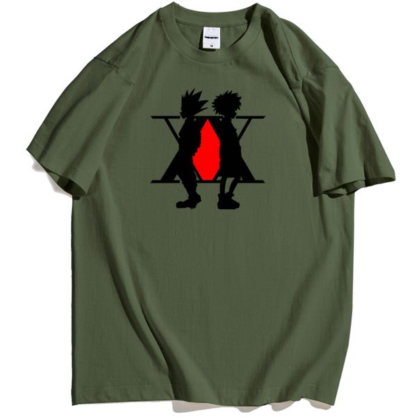 

комиксы hunter × hunter одежда футболки мужские два прохладных люди печать одежда для mens casual vintage tshirt мужчина негабаритных