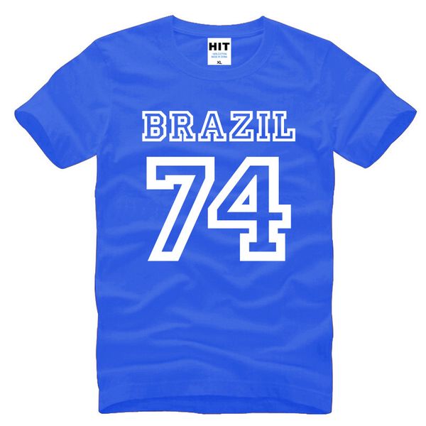 

brazil 74 letters creative printed mens men t shirt tshirt fashion 2018 new short sleeve o neck cotton t-shirt tee camisetas hom