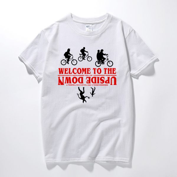 

stranger things t-shirt welcome upside down t shirt inspired design t shirt clothing camisetas hombre short sleeve t-shirt