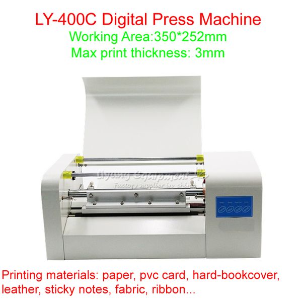 

ly 400c foil press machine aluminium foil rolls printig digital stamping printer machine tax to ru