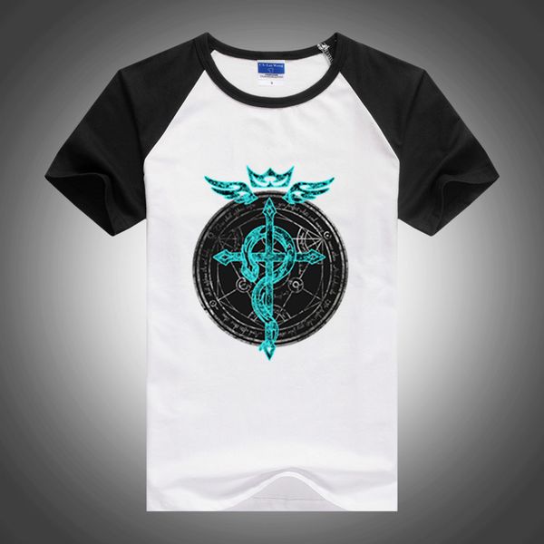 

streetwear t shirts fullmetal alchemist alphonse elric summer men short sleeve t-shirt japanese anime male clothes t shirts