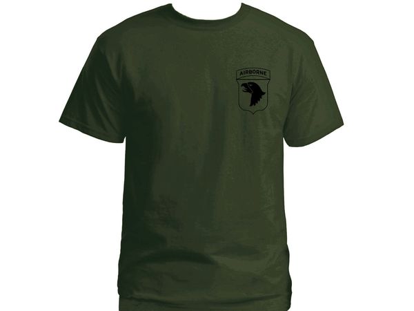 

2019 us army 101st airborne division screaming eagle army green t-shirt ship