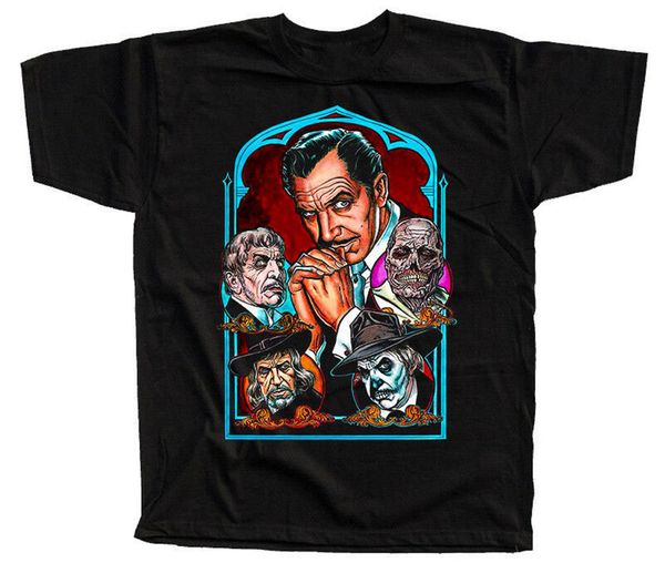 

винсент прайс v2, актриса t-shirt (black) все размеры s-5xl на заказ печать tee tshirt