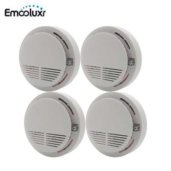 

portable pelectric smoke detector 433mhz fire alarm smoke sensor for home fire alarm system or work alone, Black;white
