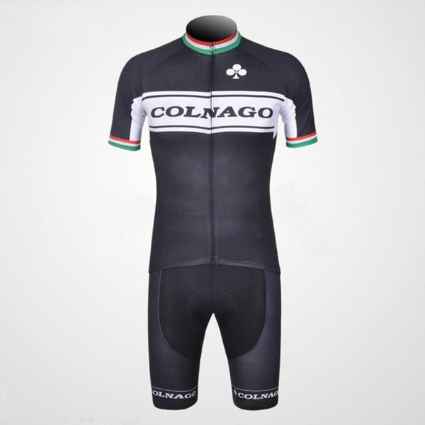

colnago cycling jersey set summer men short sleeve bike clothing mtb running sportswear pro team cycling suit, Black;blue