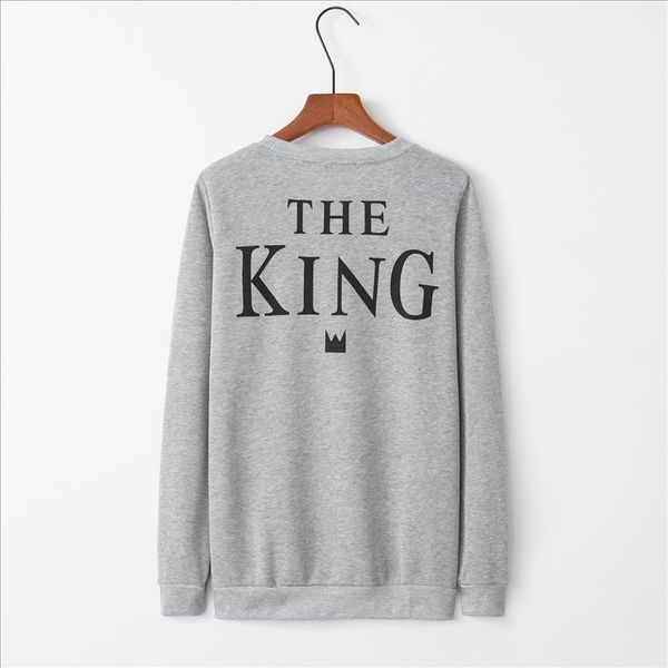 

letter printed king grey 2020 new design hoodies sweatshirts women kawaii harajuku sweat girls european korean, Black