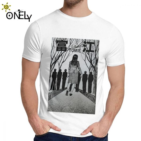 

slim tomie by junji ito slim japenese t shirt men fashion leisure o-neck tee