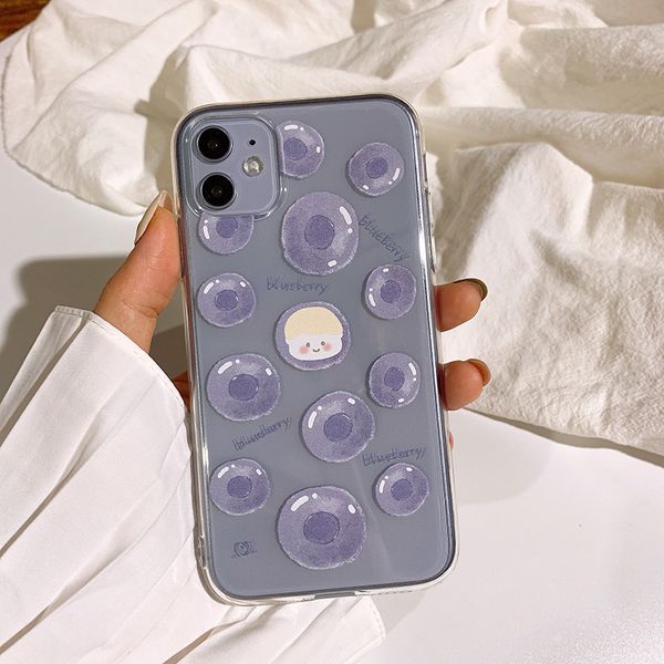 

summer sweet blueberry peach couple iphone 11 case for iphone 11 pro max case cover for iphone xs 7 8 plus case fashion