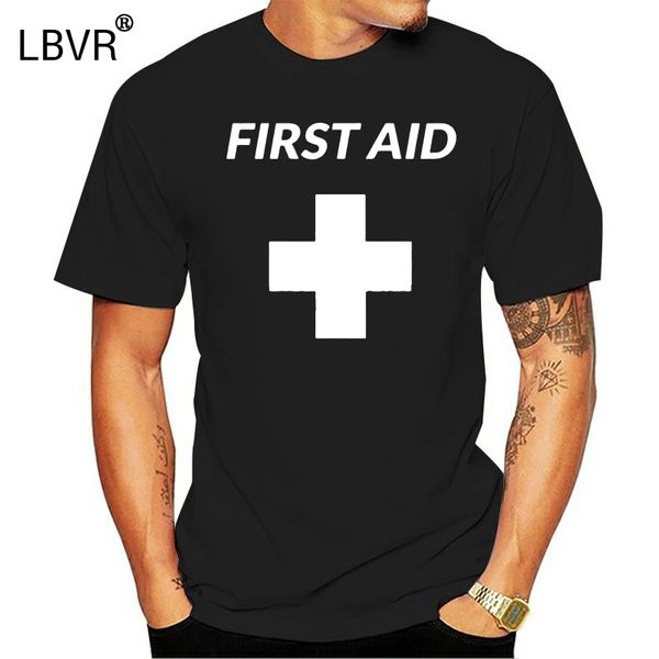 

мужчины тенниски рубашки first aid красной футболки майк printed t-shirt тройники верхней
