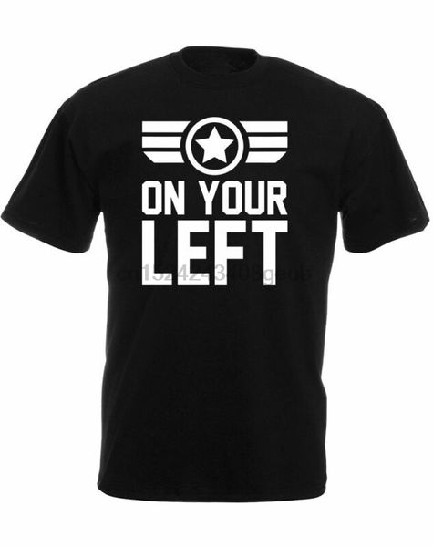 

on your left mens printed t-shirt