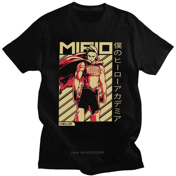 

mirio togata t shirt for men cotton awesome t-shirt o-neck short sleeves lemillion my hero academia tshirt japanese anime tee