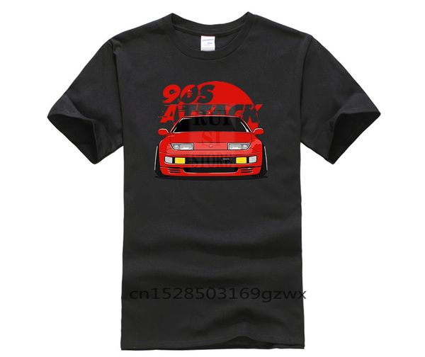 

новый летний повседневный печати футболка модельер nissan fairlady 90s автомобилей атака подростковый short тенниска