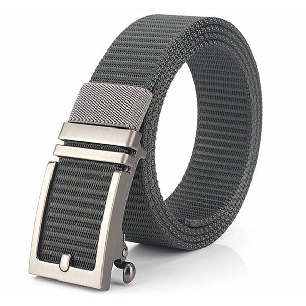 

waist support man woman nylon tactical belt army outdoor sport training belts metal buckle, Black;gray