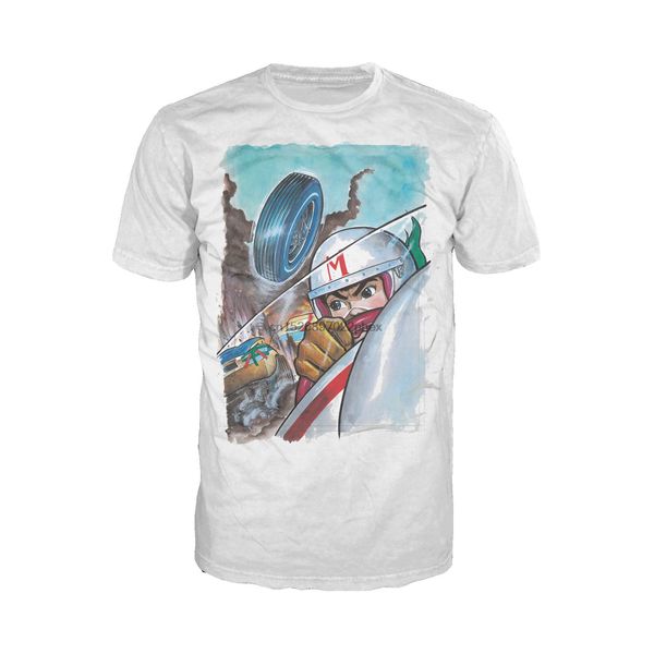 

speed racer poster crash official mens t-shirt (white) men t shirt