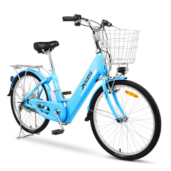 

electric bicycle legend ultrasound aluminium electric bicycle 48v lithium trolley 24-inch motorbike electric city ebike, Silver;blue