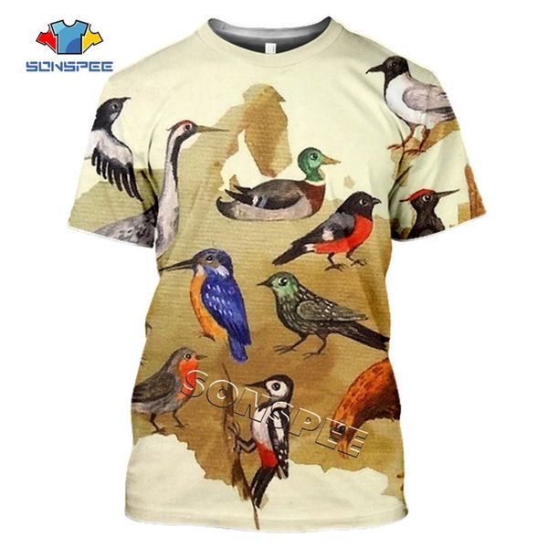

animal bird insect summer homme pullover 3d print shirts harajuku hentai kawaii men clothing