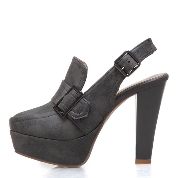 

dress shoes large size 48 fashion women pumps slingback high heels shoe vintage platform summer autumn sandals lady, Black